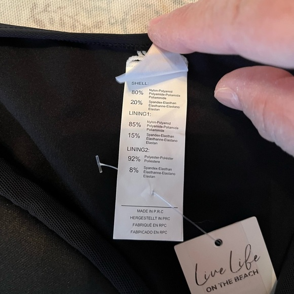 Cupshe Black Halter One Piece Swimsuit with Ruching - Picture 10 of 13